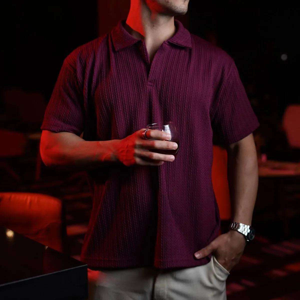New Wine Polo Shirt Earth Collection